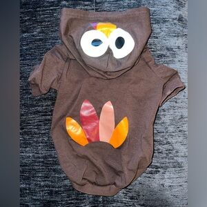 Turkey hoodie (for a small dog)